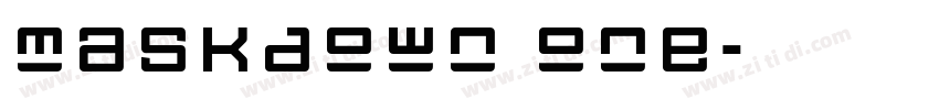 maskdown one字体转换